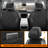 Voris Series Seat Covers Full Set With Headrest, Airbag Compatible, Reserved Opening Holes, Universal For Cars-120899462