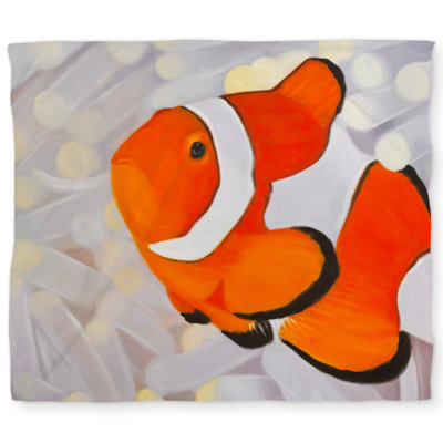 Clownfish Hyperrealist Duvet Cover | Aquatic Home Decor
