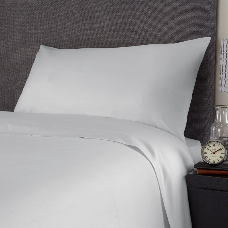 600 Thread Count Sateen Superking Pillow Case, Grey