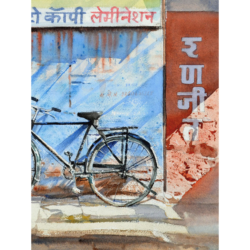Danse des ombres | Aquarelle sur papier | Par Ramesh Jhawar