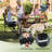 330lbs Capacity Oversized 2 in 1 Folding Rocking Camping Chair with High Back and Cup Holder