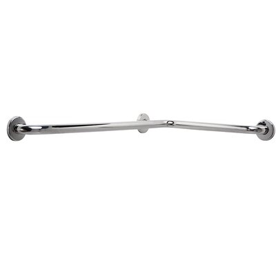 Horizontal Angled 33"" Grab Bar -  CSI Bathware, BAR-HA1833-TW-125-PO