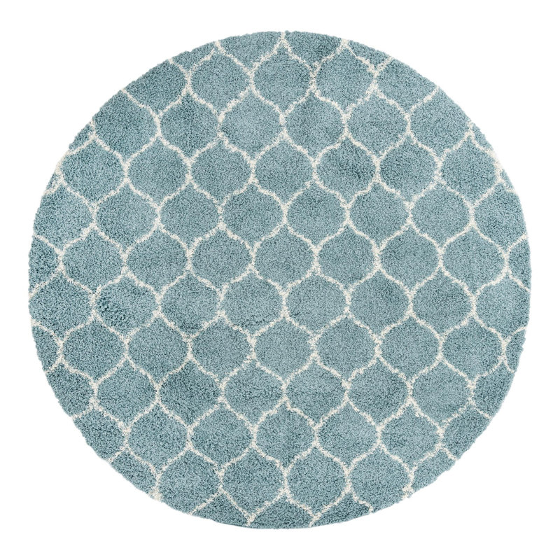 Geometric Indoor Rug, Round 10'