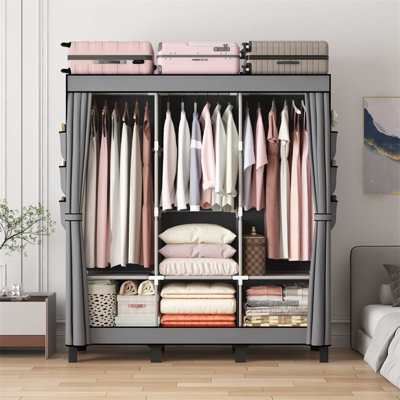 URBNLIVING Metal Wardrobe