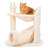 TRIXIE Baza Gandia 26.8" Cat Tree, Sisal Cat Scratcher, Lounging Hammock & Play Tunnel, Plush Covering-50180705