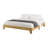 Wooden Platform Bed with Slats-350955704