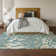 Premium Machine Washable Prisco Teal Rug