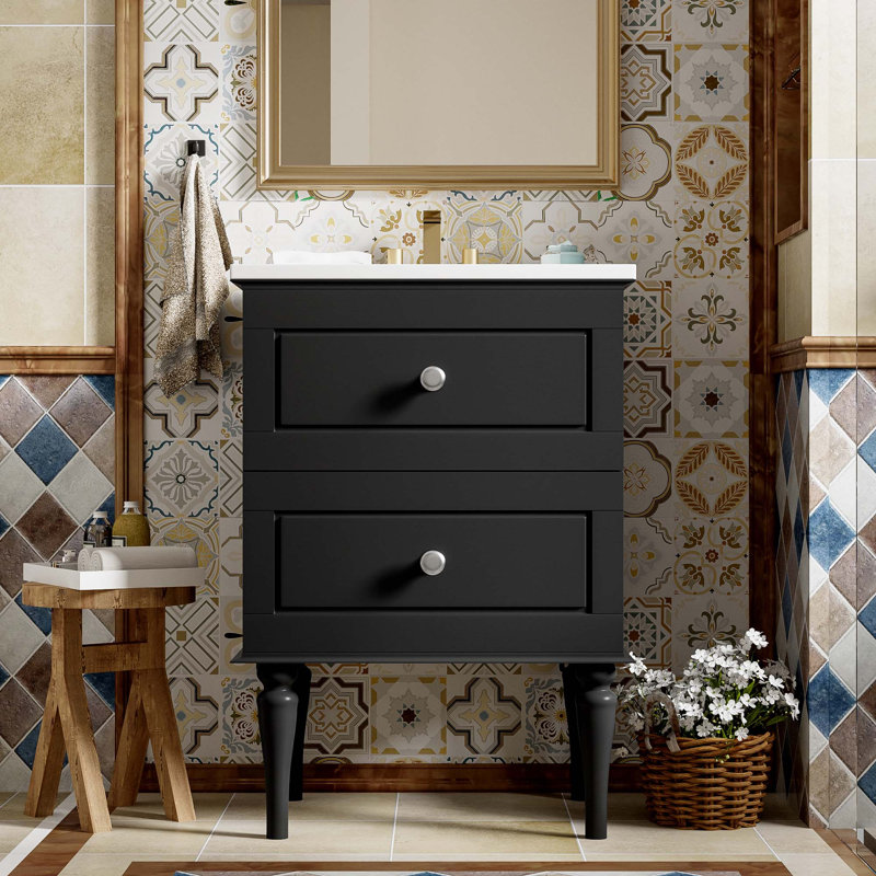 Ensemble de meuble-lavabo 24 po avec lavabo en céramique
