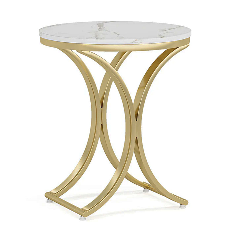 Versatile Design Sofa Side Table,Chic Round End Table,Narrow Coffee Table
