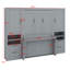 Lit escamotable Murphy avec placard, tiroirs et tablettes-1059506547-1059506556