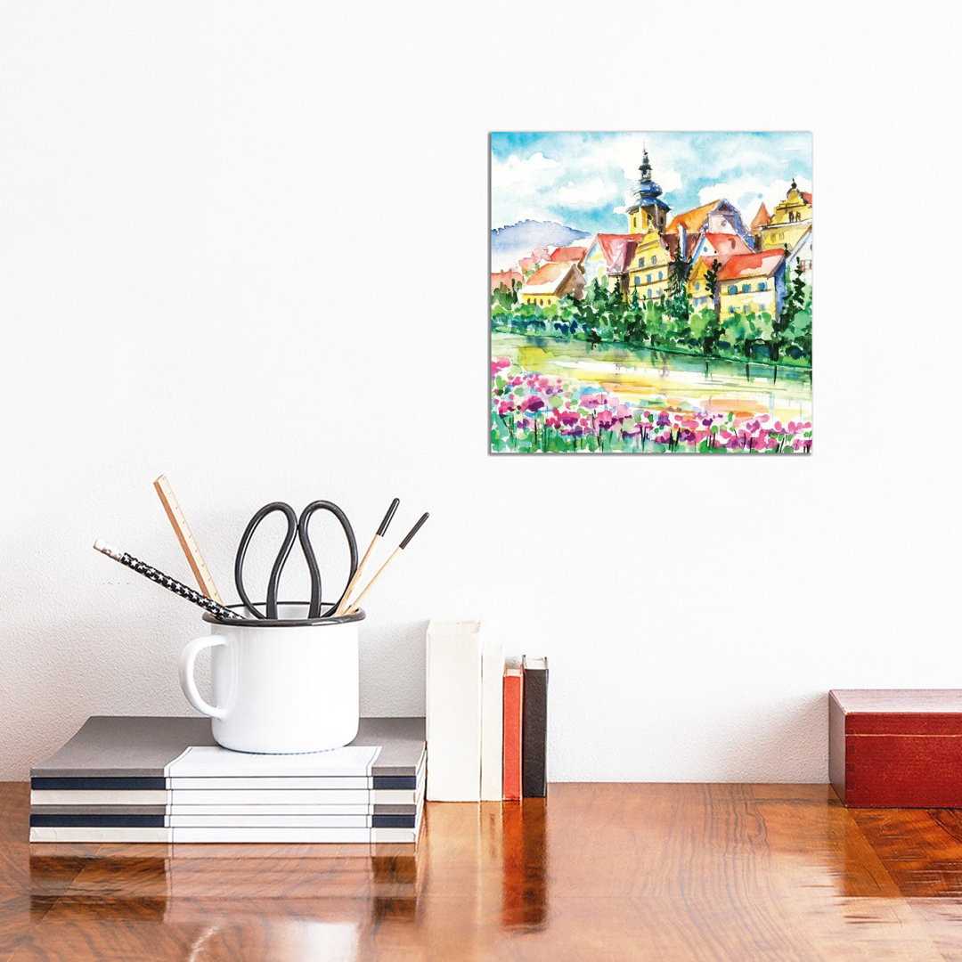 Small Town by DeepGreen - Gallery-Wrapped Canvas Giclée on Canvas