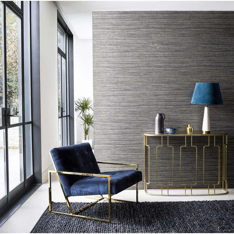 Lisle 10.05m x 68.6cm Wallpaper Roll, Carbon