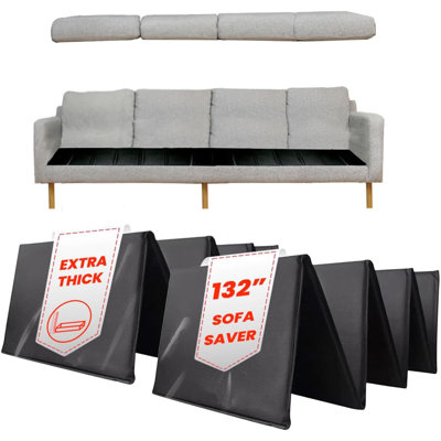 Insert de coussin pour meuble à affaissement extra épais LAMINET Deluxe - Économiseur de siège | Nouveau et amélioré | Prolongez la durée de vie de votre très grand canapé | 60% plus épais - très grand canapé - jusqu'à 132 po de largeur