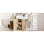 Moderne, meuble-lavabo de salle de bain de 21,6 po, lavabo en céramique teinté, assemblage sans effort, portes à fermeture en douceur simple