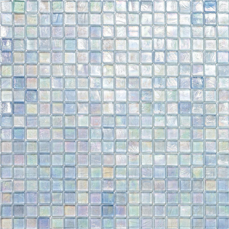 Grapefruit 5/8" x 5/8" Glimmer Glass Mosaic