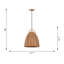 Norman 1 Light Dining Room Pendant With Ash Wicker Shade-259607381-259607380