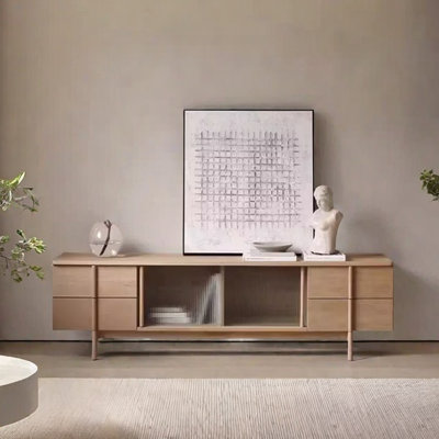 Meuble télé en bois massif au design simple