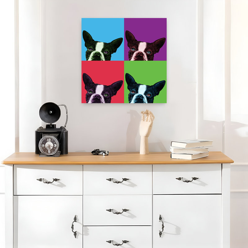 Loyauté Pop, art contemporain pour chien, H 18 po x l 18 po