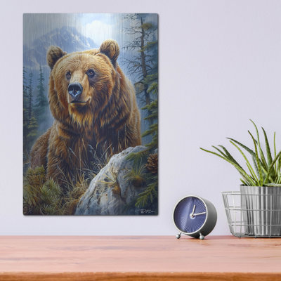 Millwood Pines 'Bear Portrait' by Momart Metal Wall Art