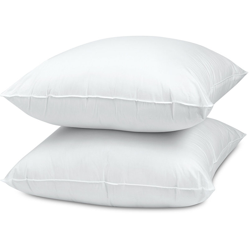 White Hypoallergenic Polyester Standard/Queen Bed Pillow