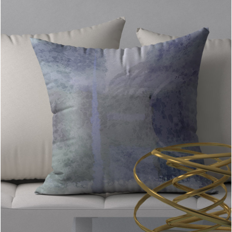 Abstract Throw Pillow, 20" H x 20" W