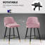 Swivel Velvet Upholstered Counter & Bar Stool With Solid Metal Frame-1921254708-1929667209-1912855099