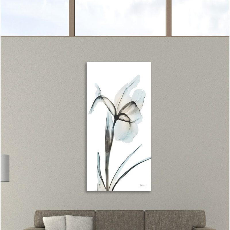 "Sea Infusé Iris 2", toile tendue par Albert Koetsier, H 36 po x l 18 po x P 1,5 po