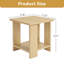 Petite table d'appoint carrée avec tablette de rangement à 2 niveaux, table de chevet moderne en bois pour salon ou canapé, table d'appoint compacte pour téléphone-571597893