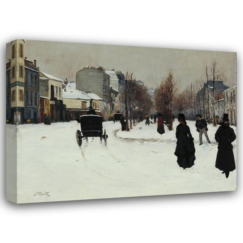 Boulevard de Clichy sous la neige, H 18 po x l 24 po