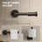 6-Piece Bath Hardware Set, SUS 304 Stainless Steel, Rust-Resistant, Quality-Tested-124010725
