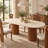 Stone Top Solid Wood Base Oval Modern Dining Table,Kitchen & Dining Room Tables,Rectangulardining Table For 6-1403364814-1575870213-1545476823