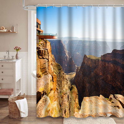 Rideau de douche avec 12 crochets Grand Canyon Arizona West America