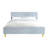 Gray High Gloss Finish Ek Bed-114265392