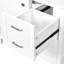 Meuble-lavabo moderne 36 po avec cadre en pin massif, 1 porte à fermeture douce et 3 tiroirs, armoire de rangement moderne-117193656