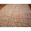 Tapis crocheté en coton multicolore contemporain fait main avec détails en jute 5 x 8