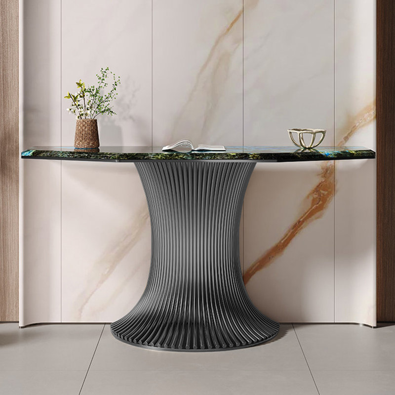 Console haut de gamme légère et luxueuse, 33.5" H x 55.1" W x 15.7" D, Gris foncé