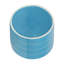 PLATEAU RAYÉ 8 "AVEC SUPPORT EN BOIS, SKYBLUE