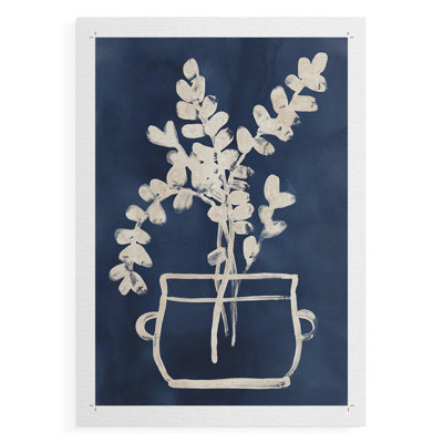 Vessel on Indigo I -Canvas Print Only - NOT FRAMED