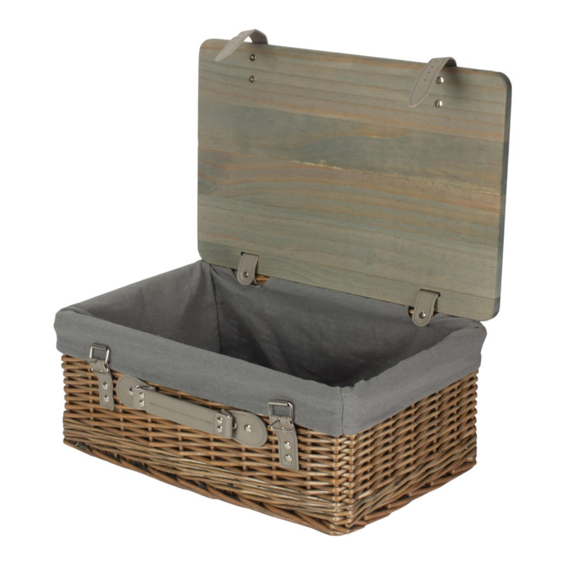 Wicker Decorative Basket, 26cm H x 51cm W x 36cm D