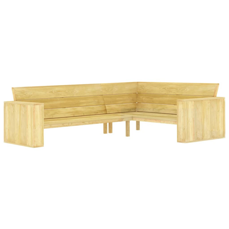Jamelia Solid Wood Pine Outdoor Bench
