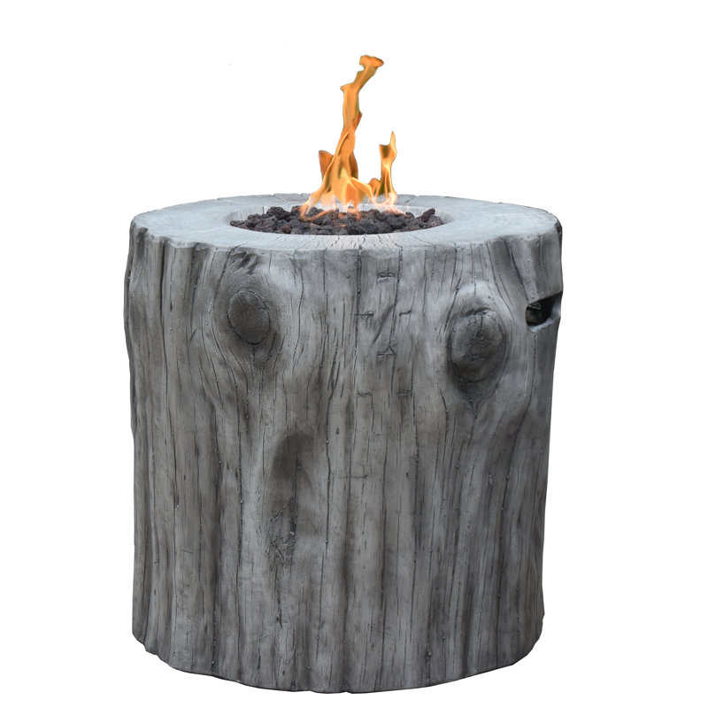 Gothenburg Propane Fire Table, 28" H x 28" W x 26" D, Gray