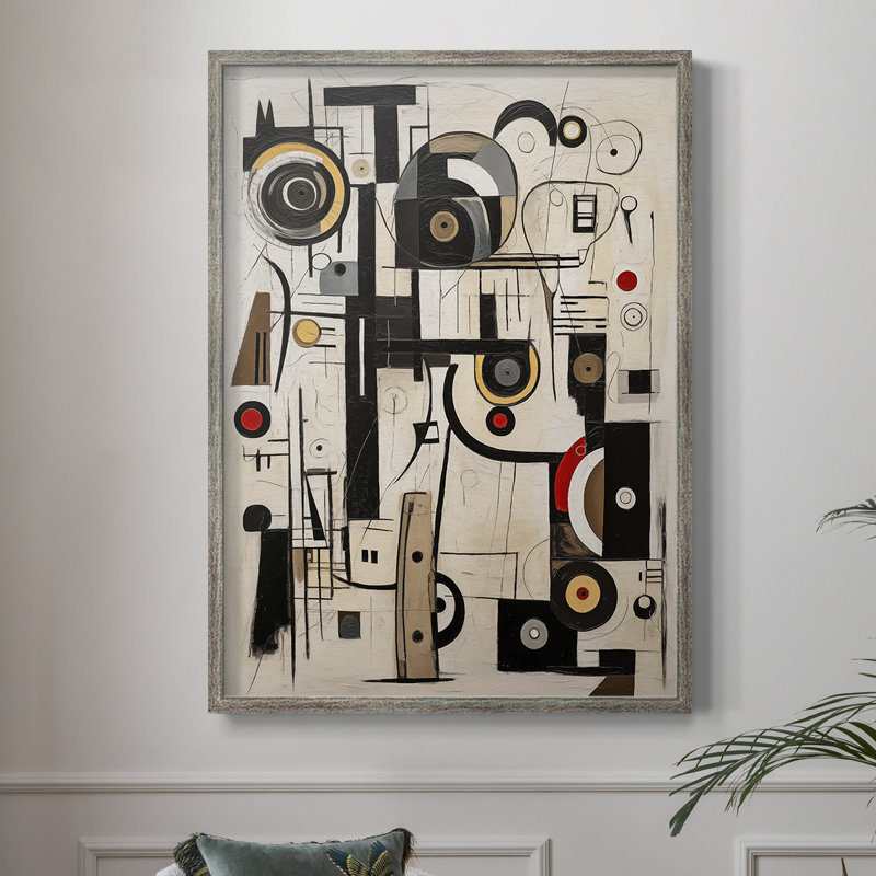 ABSTRACT Series, impression encadrée en bois massif