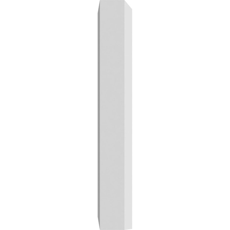 White Urethane Beveled Edge Plinth Block 7" x 3.5"