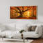 «Golden Autumn Forest Giant Tree Nature Landscape», grand art mural sur toile encadrée-132606427-132606429