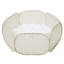Tapis pour enfants 3 Sprouts en tissu recyclé / guingan / beige