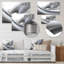 Abstraction contemplative sur fond blanc blanc gris-1321503517