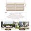 Balançoire de cour beige avec tissu imperméable et cadre extérieur en corde de revêtement complexe