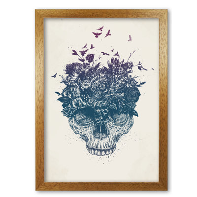 My Head is a Jungle Skull 1 Piece Wall Art