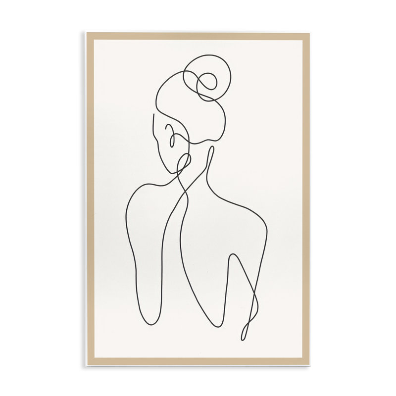 «Minimal Woman», dessin par LSR Creative Studio, H 15 po x l 10 po