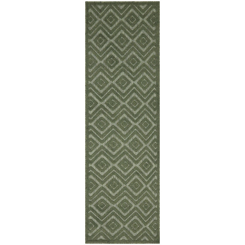 Konstantia Geometric Indoor/Outdoor Area Rug, Runner 2'2" x 7'6"